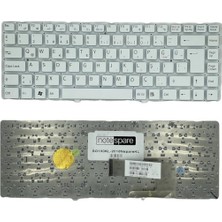 Notespare Sony ile Uyumlu Vaio VGN-NW21ZF, VGN-NW21ZF/S, VGN-NW21ZF/T, VGN-NW240F Notebook Klavye Beyaz Tr