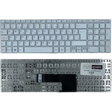 Notespare Sony ile Uyumlu Vaio Fit SVF1521M1E, SVF1521M1R, SVF1521M4E Notebook Klavye Beyaz Tr