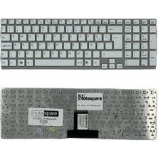Notespare Sony ile Uyumlu Vaio VPCEB3C4R, VPCEB3C5E, VPCEB3D4E, VPCEB3D4R Notebook Klavye Beyaz Tr