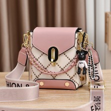 MSM Yeni Stil Çanta Kore Tarzı Basit Küçük Kare Çanta Modaya Uygun Çok Yönlü Omuz Crossbody Moda Mini Cep Telefonu Çantası Kadın Çantası (Yurt Dışından)