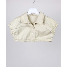 Escabel Kız Çocuk Gömlek Mini Bej