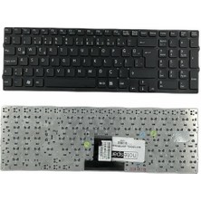 Notespare Sony ile Uyumlu Vaio VPCEB4C5E, VPCEB4D4E, VPCEB4E0E, VPCEB4E1E Notebook Klavye Siyah Tr