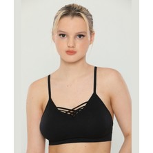 Intive Lingerie Günlük Kullanım Önü Bağlama Detaylı Padli Yumuşak Bralet