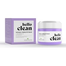 Herbaderm Hello Clean  Yoğun Nemlendirici Yağ Bazlı Temizleyici Balm + Hyaluronik 3D 100 Ml