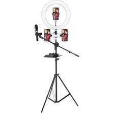 Blic 360° Dönebilen Tripod Canlı Akış Için Tripodlu Kaliteli LED Halka Işık UN-700