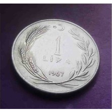 Deren Pecunia 1967 Yılı 1 Lira Ça/çil