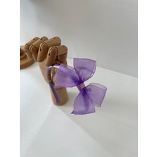 Saklı Design Lila Organza Bow Taç