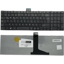 Notespare Toshiba ile Uyumlu Satellite C50-A-19T, C50-A-1CQ, C50-A-1FZ Notebook Klavye Siyah Tr
