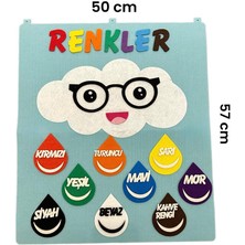 Yumuşak Keçe Keçe ‘den Materyal Renkler 50*57 cm