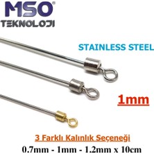 MSO Teknoloji Olta Balıkçılık Paslanmaz Çelik Kaşık Jig Yapım Uzun Fırdöndü