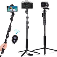 Andoer 54-Inç Uzatılabilir Özçekim Sopa Tripod Standı Ayrılabilir (Yurt Dışından)