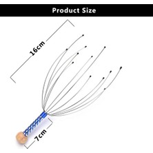 Bettyalala Kafa Rahatlatıcı Ahtapot Masajı Pençe Kafa Spa Saç Derisi Boyun Stres Giderici Masaj Pençeleri Serbest Bırakma Kafası Doktor Çelik Top Masajı (Yurt Dışından)