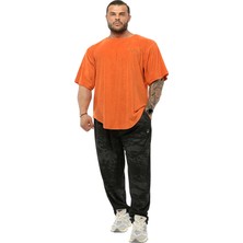 Big Sam Oversize Nakışlı Havlu Rag Top T-Shirt Bgsm 3344
