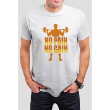 T-35 Sporcu Baskılı Beyaz Unisex Tişört C206