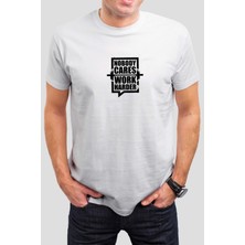 T-35 Spor Baskılı Beyaz Unisex Tişört C207