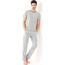 Yeni İnci Viskon 3'Lü Erkek Pijama Takımı