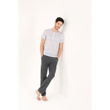 Yeni İnci 3'Lü Viskon Erkek Pijama Takımı