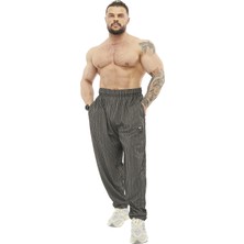 BGSM Erkek Loose Fit Eşofman Altı Çizgili Body Pantolon Bgsm PNT1391