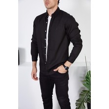 Enzim Jeans Erkek Slim Fit Kot Gömlek