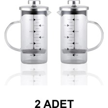 Nishev 2 Adet French Press - Filtre Kahve ve Bitki Çayı Demliği 350 ml