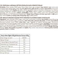 Patiswiss Bittebon Portakal Aromalı Bitter Çikolatalı Bisküvi Draje 120G