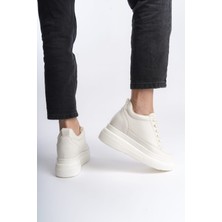 She Kadın Içten Gizli Topuklu Ten Krem Spor Ayakkabı Sneaker