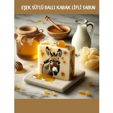 Anadolify Doğal Eşek Sütlü Ballı Ekstra Büyük Kabak Lifli Sabun 140 gr