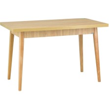 Vilinze Ege Sandalye ve Bank Avanos Ahşap Mdf Mutfak Masası Takımı - 70X120 cm