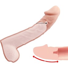 Ets Magaza 8 cm Dolgulu Realistik Penis Kılıfı