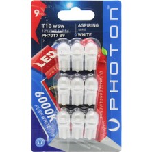 Photon T10 W5W LED (9'lu Blıster)