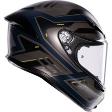 Agv Kask/k6 S Mplk Enhance Matt Grey/yellow Fluo