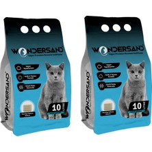 Wondersand Sabun Kokulu Ince Tane Topaklanan Kedi Kumu 10 Lt x 2 Adet