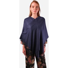 Love Rain Fashion Salsa Paşmina Şal Düz Lacivert