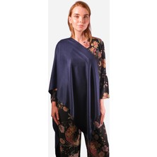 Love Rain Fashion Salsa Paşmina Şal Düz Lacivert