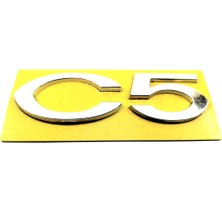 Behin Dizayn Cıtroen C5 Bagaj Yazısı 110MM-30MM 2008-2012 8666.28, 8665.YW
