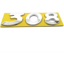 Behin Dizayn Peugeot 308 Bagaj Yazısı 105MM-30MM