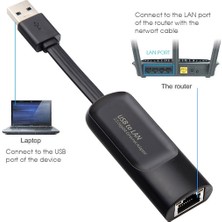 Kkbucket Cbtx USB 3.0 - RJ45 Harici Ağ Kartı Dönüştürücü Ethernet Lan Adaptörü (Yurt Dışından)