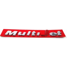 Behin Dizayn Fıat Punto Multijet Bagaj Yazısı Kırmızı 2003-2010 106MM-13MM