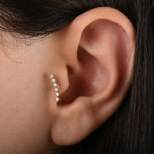 Saf Pırlanta 0.06 Karat Pırlanta Tragus Piercing