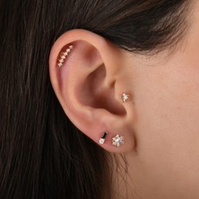 Saf Pırlanta 0.06 Karat Pırlanta Tragus Piercing