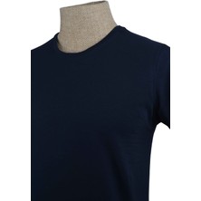 Cengiz İnler Sıfır Yaka Düz Slim Erkek T-Shirt