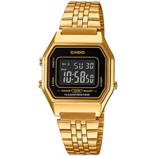 Casio Erkek Küçük Kare Elektronik Saati LA680WGA-1B (Yurt Dışından)