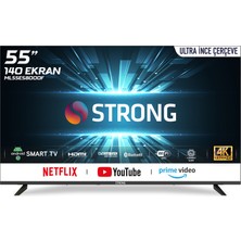 Strong ML55ES8000F 55’’ 140 Ekran Uydu Alıcılı 4K Ultra HD Android Smart LED TV