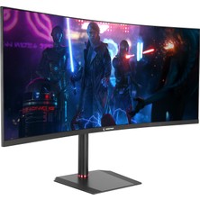 Rampage Black Eagle BE34R165QC 34 inç 165 Hz 1 ms Csot Va WQHD 2K Freesync Rgb Pivot Curved Oyuncu Monitörü