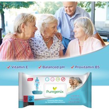 Puregenix Hasta Vücut Perine Temizleme Islak Mendili 24x50'Lı 1200 Yaprak