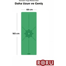 RORU Sun Series Profesyonel Seyahat Yoga Matı 2.5mm - Yeşil