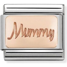 Nomination Composable Classic Dekoratif Link - Plakalar Mesajlar - Annecim -  9k Rose Altın