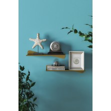 Lyla Concept Kelebek Metal Duvar Rafı, Dekoratif Raf