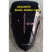 Bajaj Dominar 250 -400 Füme Ön Cam Siperlik ,biadil Marka Tur Camı 42 cm (2017-2024) Arasmoto