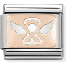 Nomination Composable Classic Dekoratif Link - Plakalar - Melek - (14 Angel) 9k Rose Altın